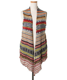 KAPITAL（キャピタル）の「総柄ニットベスト（ベスト）」 - WEAR