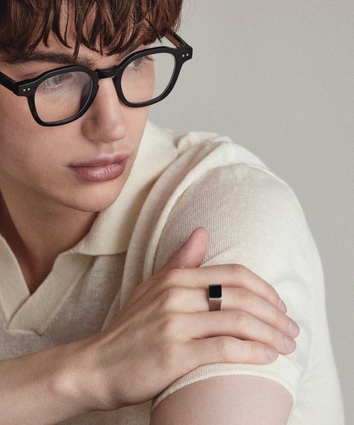 HYPE（ハイプ）の「【HYPE】ハイプ/ ストーンスクエアリング（リング・メンズ・ゴールド/シルバー・#16/#18/#20）」の8枚目の写真