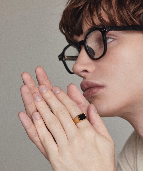 HYPE（ハイプ）の「【HYPE】ハイプ/ ストーンスクエアリング（リング・メンズ・ゴールド/シルバー・#16/#18/#20）」の11枚目の写真