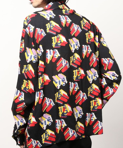 Palm Angels パームエンジェルス ブライドル柄 長袖シャツ Palm Angels パームエンジェルス ブライドル柄 長袖シャツ