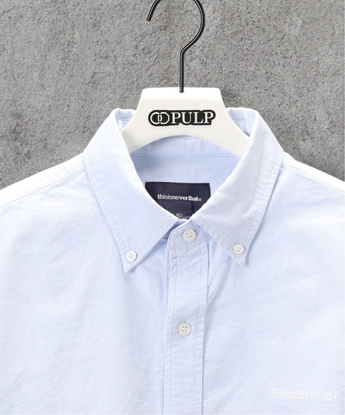 thisisneverthat(ディスイズネバーザット)の「【thisisneverthat / ディスイズネバーザット】T-LOGO OXFORD SHIRT(シャツ/ブラウス・メンズ・ホワイト/ブルー系その他・LARGE)」の4枚目の写真