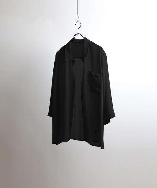 Confirm(コンファーム)の「ドルマン シアーシャツ【Confirm】(シャツ/ブラウス・メンズ・ホワイト/サックスブルー/ブラック/ミント・L/M)」の3枚目の写真
