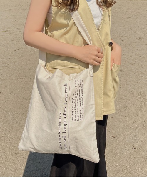 apres jour clair（アプレジュールクレア）の「【apres jour clair】トートBAG【ZOZOTOWN限定アイテム】（トートバッグ・レディース・ナチュラル/アイボリー・ﾌﾘ-）」の4枚目の写真