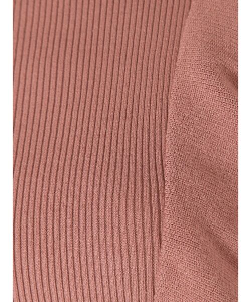 MERCURYDUO（マーキュリーデュオ）の「ラッフルコンパクトモックネックニット（ニット/セーター・レディース・オフホワイト/ブラック/ピンク/ベージュ・FREE）」の22枚目の写真