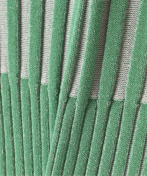 N.(N. Natural Beauty Basic)(エヌエヌナチュラルビューティーベーシック)の「◆配色コンパクトリブニット(ニット/セーター・レディース・パープル/ブラウン/グリーン・MEDIUM)」の15枚目の写真