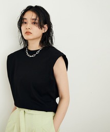 ADAM ET ROPE' | 【サステナブル】ショルダーパッドTシャツ(Tシャツ/カットソー)