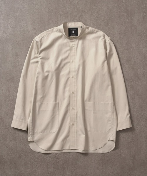 BRICK & SONS（ブリックアンドサンズ）の「VENTILE リラックス バンドカラーシャツ＜スモーキーホワイト＞（シャツ/ブラウス・メンズ・アイボリー・LL/S/M/L）」の18枚目の写真