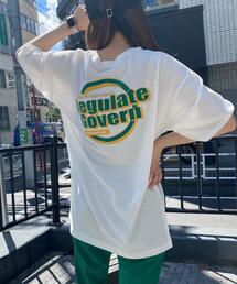 BACK発泡サークルロゴTシャツ