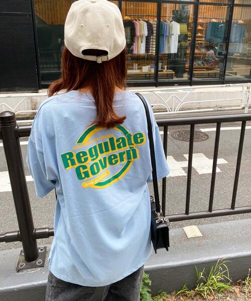 INGNI(イング)の「BACK発泡サークルロゴTシャツ(Tシャツ/カットソー・レディース・ブラック/ブルー/ホワイト×ブルー/ホワイト×イエロー・M)」の12枚目の写真