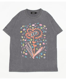 Desigual | 花モチーフ オーバーサイズTシャツ(Tシャツ/カットソー)