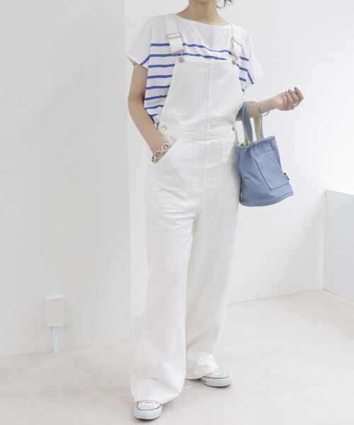 fredy repit(フレディレピ)の「カラーサロペット(サロペット/オーバーオール・レディース・オフホワイト/ブラック/イエロー・38)」の7枚目の写真