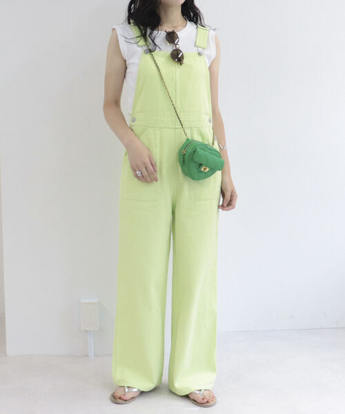 fredy repit(フレディレピ)の「カラーサロペット(サロペット/オーバーオール・レディース・オフホワイト/ブラック/イエロー・38)」の15枚目の写真