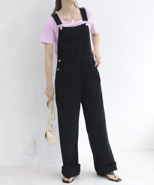 fredy repit(フレディレピ)の「カラーサロペット(サロペット/オーバーオール・レディース・オフホワイト/ブラック/イエロー・38)」の5枚目の写真