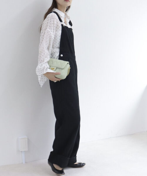 fredy repit(フレディレピ)の「カラーサロペット(サロペット/オーバーオール・レディース・オフホワイト/ブラック/イエロー・38)」の13枚目の写真