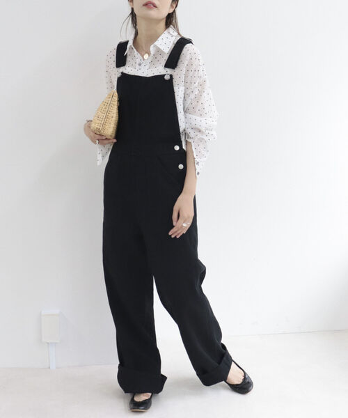 fredy repit(フレディレピ)の「カラーサロペット(サロペット/オーバーオール・レディース・オフホワイト/ブラック/イエロー・38)」の21枚目の写真