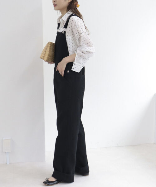 fredy repit(フレディレピ)の「カラーサロペット(サロペット/オーバーオール・レディース・オフホワイト/ブラック/イエロー・38)」の16枚目の写真