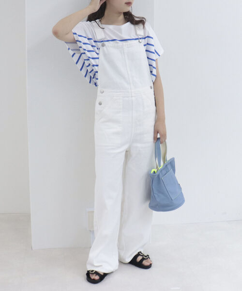 fredy repit(フレディレピ)の「カラーサロペット(サロペット/オーバーオール・レディース・オフホワイト/ブラック/イエロー・38)」の9枚目の写真