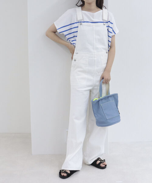 fredy repit(フレディレピ)の「カラーサロペット(サロペット/オーバーオール・レディース・オフホワイト/ブラック/イエロー・38)」の6枚目の写真