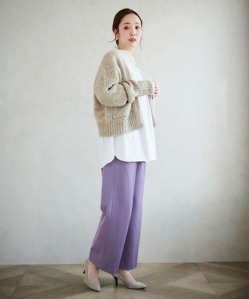 le.coeur blanc(ルクールブラン)の「TRICOTS JEAN MARC カーディガン(カーディガン/ボレロ・レディース・ダークグレー/ベージュ・38)」の10枚目の写真