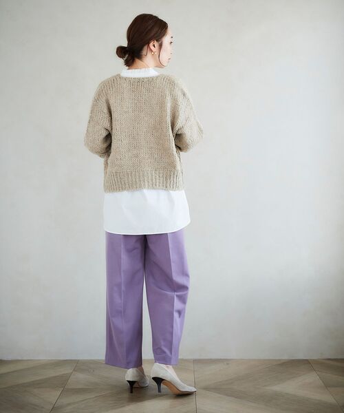 le.coeur blanc(ルクールブラン)の「TRICOTS JEAN MARC カーディガン(カーディガン/ボレロ・レディース・ダークグレー/ベージュ・38)」の12枚目の写真