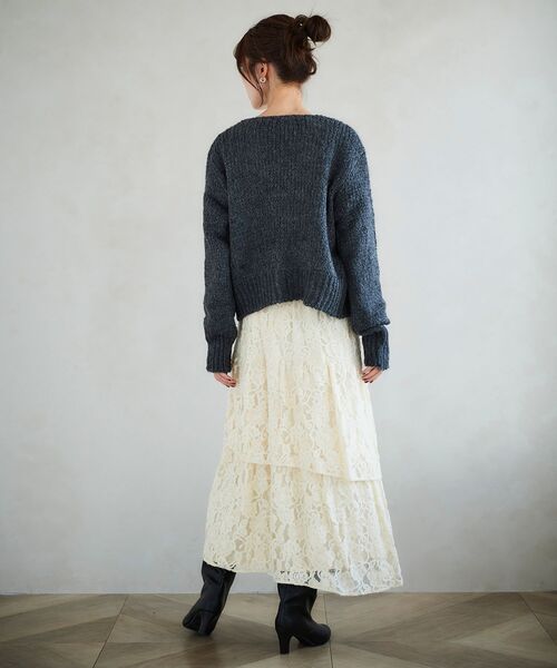 le.coeur blanc(ルクールブラン)の「TRICOTS JEAN MARC カーディガン(カーディガン/ボレロ・レディース・ダークグレー/ベージュ・38)」の22枚目の写真