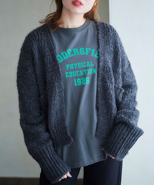 le.coeur blanc(ルクールブラン)の「TRICOTS JEAN MARC カーディガン(カーディガン/ボレロ・レディース・ダークグレー/ベージュ・38)」の19枚目の写真