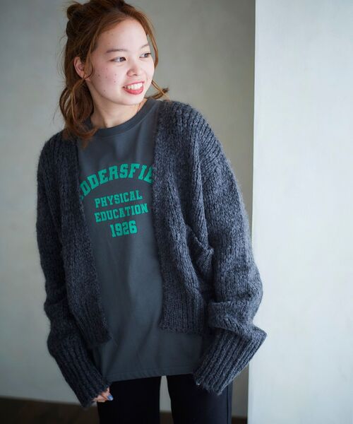 le.coeur blanc(ルクールブラン)の「TRICOTS JEAN MARC カーディガン(カーディガン/ボレロ・レディース・ダークグレー/ベージュ・38)」の18枚目の写真