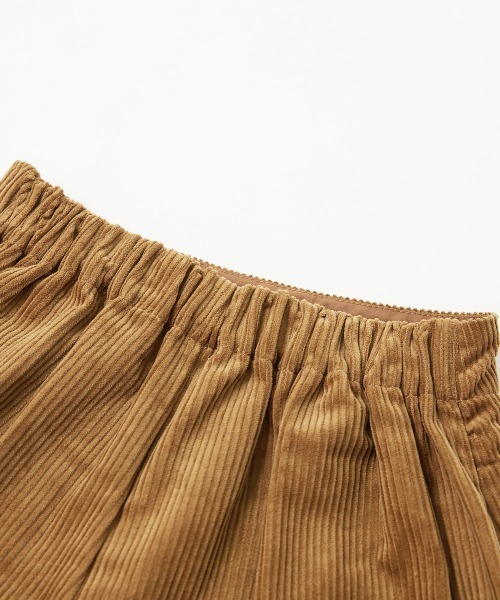 devirock（デビロック）の「ラップスカート風 コーデュロイパンツ（スカート・キッズ・ライトブラウン/バイオレット/チャコール・110cm/100cm/120cm/130cm/140cm/150cm/160cm）」の10枚目の写真