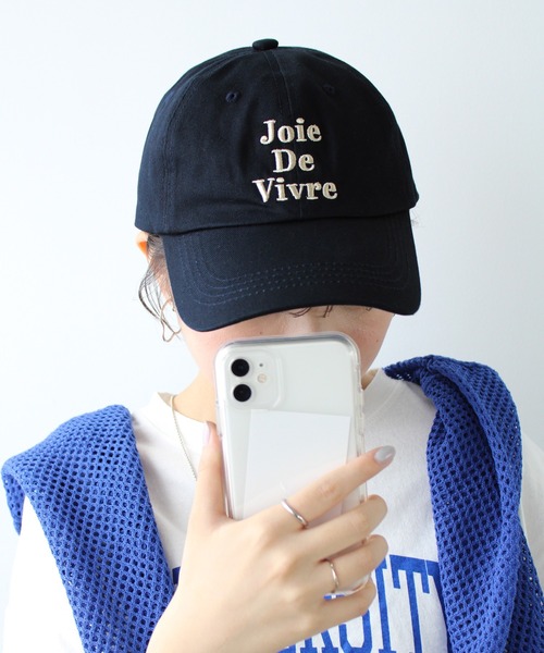 GeeRA（ジーラ）の「三段刺しゅうキャップ（キャップ・レディース・ブラック/ネイビー/グリーン・FREE）」の3枚目の写真