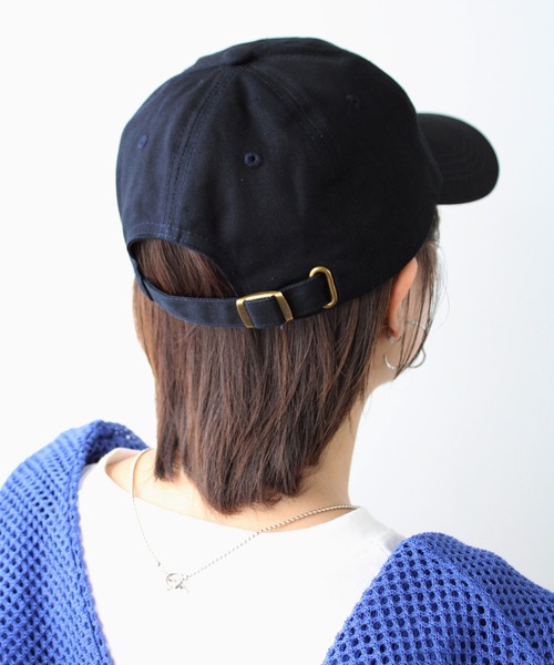 GeeRA（ジーラ）の「三段刺しゅうキャップ（キャップ・レディース・ブラック/ネイビー/グリーン・FREE）」の9枚目の写真