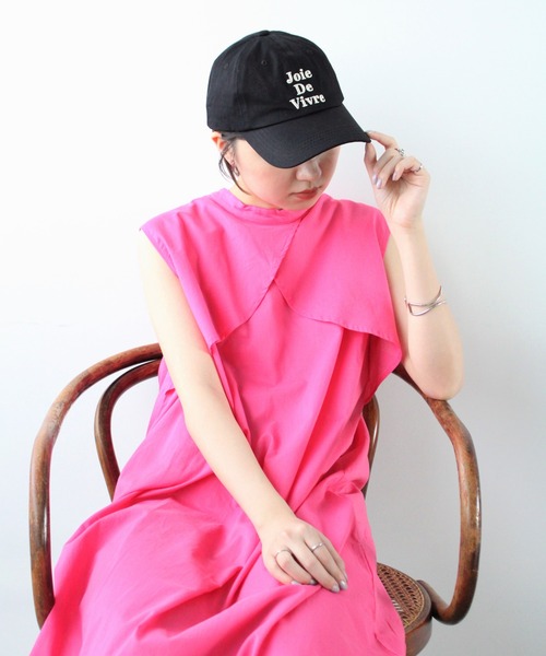 GeeRA（ジーラ）の「三段刺しゅうキャップ（キャップ・レディース・ブラック/ネイビー/グリーン・FREE）」の11枚目の写真