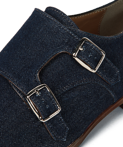 BRILLA per il gusto（ブリッラペルイルグースト）の「polpetta / 別注 ダブルモンクストラップ（ドレスシューズ・メンズ・インディゴブルー・40/41/38/39/41.5/40.5/42/39.5/38.5）」の3枚目の写真