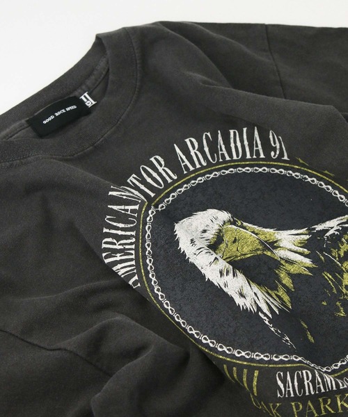 GOOD ROCK SPEED(グッドロックスピード)の「HawkプリントTシャツ(Tシャツ/カットソー・レディース・ブラック・FREE)」の12枚目の写真
