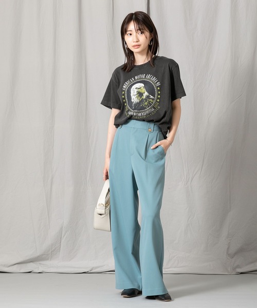 GOOD ROCK SPEED(グッドロックスピード)の「HawkプリントTシャツ(Tシャツ/カットソー・レディース・ブラック・FREE)」の10枚目の写真