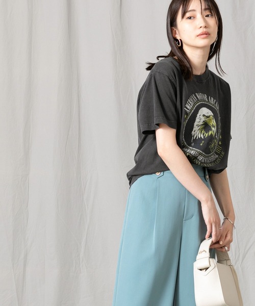 GOOD ROCK SPEED(グッドロックスピード)の「HawkプリントTシャツ(Tシャツ/カットソー・レディース・ブラック・FREE)」の19枚目の写真