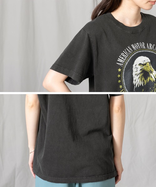 GOOD ROCK SPEED(グッドロックスピード)の「HawkプリントTシャツ(Tシャツ/カットソー・レディース・ブラック・FREE)」の14枚目の写真