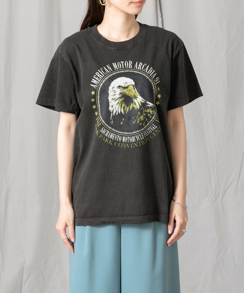 GOOD ROCK SPEED(グッドロックスピード)の「HawkプリントTシャツ(Tシャツ/カットソー・レディース・ブラック・FREE)」の18枚目の写真