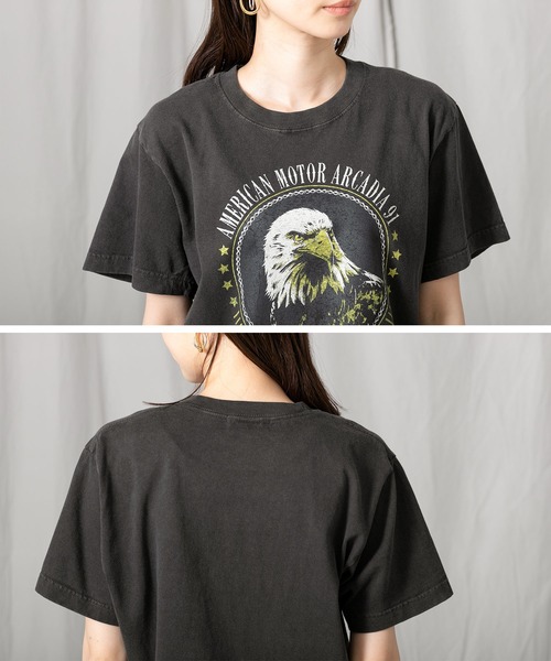 GOOD ROCK SPEED(グッドロックスピード)の「HawkプリントTシャツ(Tシャツ/カットソー・レディース・ブラック・FREE)」の20枚目の写真