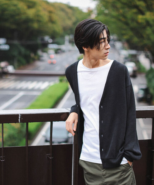 Beams カーディガン Mサイズ B:MING by BEAMS（ビーミング by ビームス）片畦 リラックス