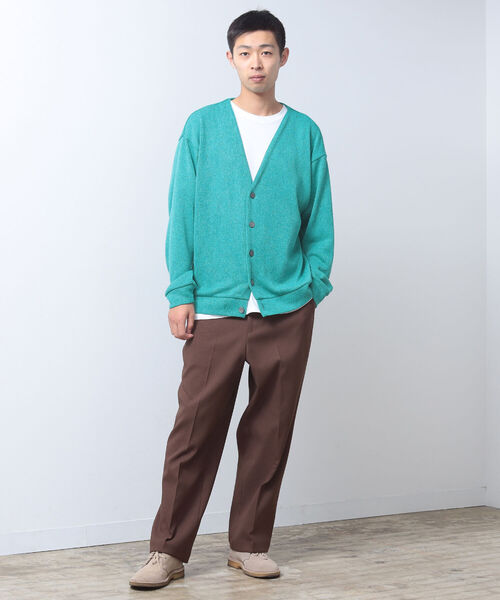 BEAMS(ビームス)の「BEAMS / ポリエステル イージー ニット カーディガン(カーディガン/ボレロ・メンズ・ブラック/ターコイズブルー・XL/S/L/M)」の11枚目の写真