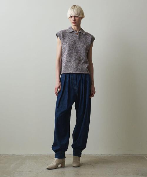 Steven Alan(スティーブンアラン)の「<Steven Alan>SILK COTTON 1BUTTON KNIT PULLOVER/ニット(ニット/セーター・レディース・ケリー/パープル・FREE)」の8枚目の写真
