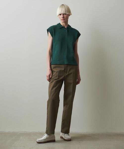 Steven Alan(スティーブンアラン)の「<Steven Alan>SILK COTTON 1BUTTON KNIT PULLOVER/ニット(ニット/セーター・レディース・ケリー/パープル・FREE)」の3枚目の写真