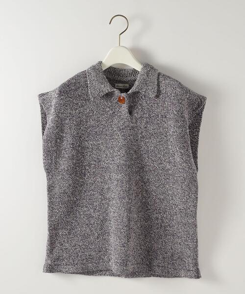 Steven Alan(スティーブンアラン)の「<Steven Alan>SILK COTTON 1BUTTON KNIT PULLOVER/ニット(ニット/セーター・レディース・ケリー/パープル・FREE)」の9枚目の写真