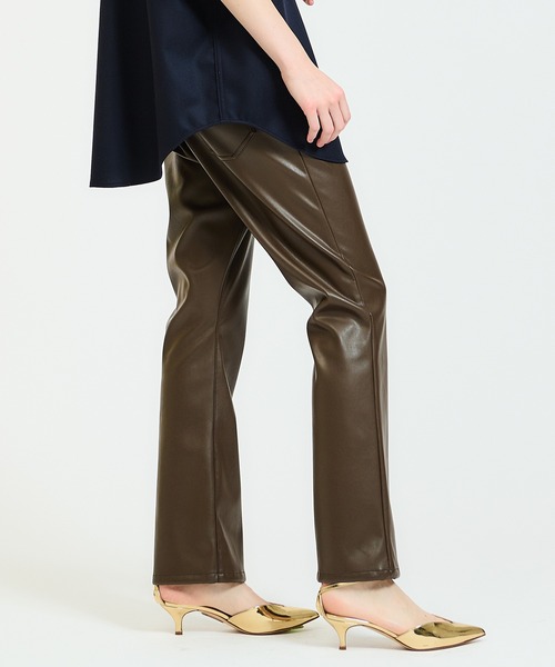 ESTNATION エストネーション　美品　フェイクレザーラップショートパンツ ESTNATION / フェイクレザーラップショートパンツ｜ESTNATION