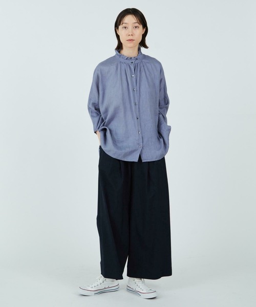 ADIEU TRISTESSE - 専用 アデュートリステス  ロワズィール リネン ブラウス ADIEU TRISTESSE（アデュートリステス）の「リネンフリルカラー