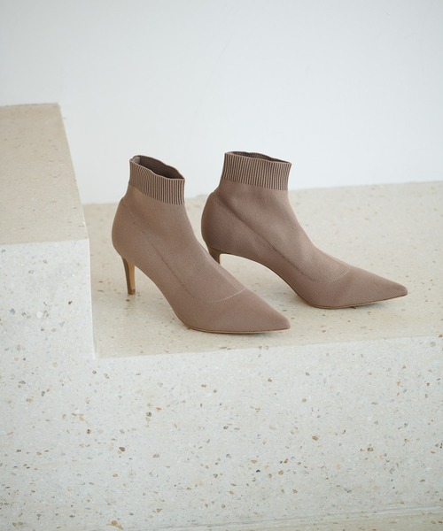 Tony Bianco（トニービアンコ）の「【TONY BIANCO】KNIT SOCKブーツ（ブーツ・レディース・ブラック/ベージュ・38/36/37/39）」の2枚目の写真