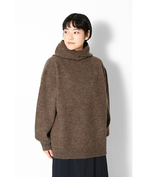 Snow Peak（スノーピーク）の「Shetland Wool Knit Parka（ニット/セーター・メンズ・マスタード/グレー/ブラウン・X-LARGE/MEDIUM/LARGE/SMALL/1）」の3枚目の写真