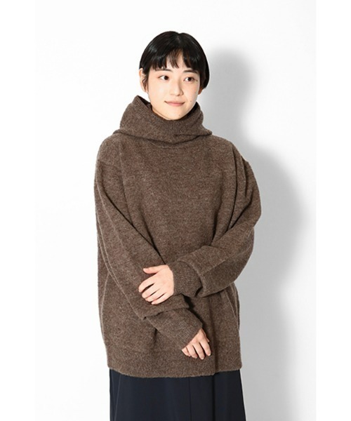 Snow Peak（スノーピーク）の「Shetland Wool Knit Parka（ニット/セーター・メンズ・マスタード/グレー/ブラウン・X-LARGE/MEDIUM/LARGE/SMALL/1）」の7枚目の写真