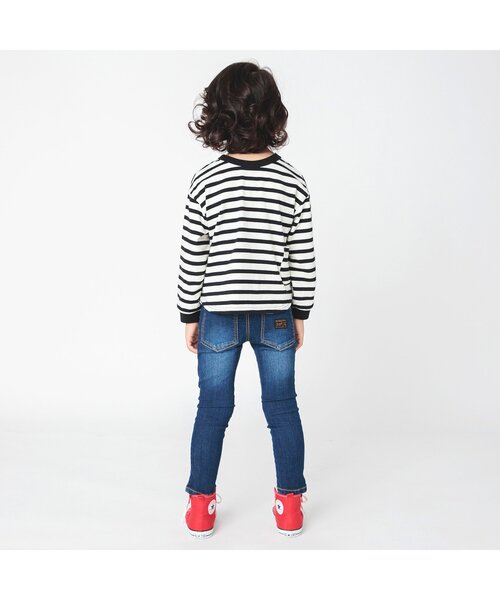 BREEZE（ブリーズ）の「【どっちも正解】DAISUKI 総柄ロンT（Tシャツ/カットソー・キッズ・ブラック/チャコール/グリーン/キナリ/レインボー/レッド・80/90/100/110/120/130/140）」の8枚目の写真