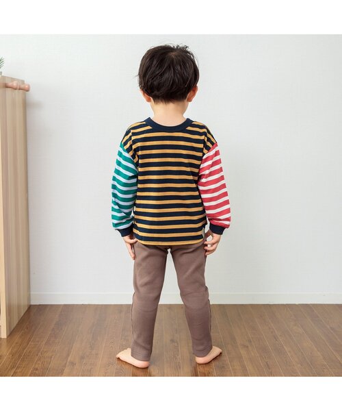 BREEZE（ブリーズ）の「【どっちも正解】DAISUKI 総柄ロンT（Tシャツ/カットソー・キッズ・ブラック/チャコール/グリーン/キナリ/レインボー/レッド・80/90/100/110/120/130/140）」の18枚目の写真